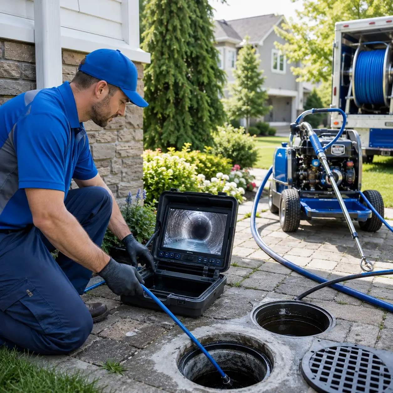 Outdoor drain cleaning professionals serving Mount Auburn, IA
