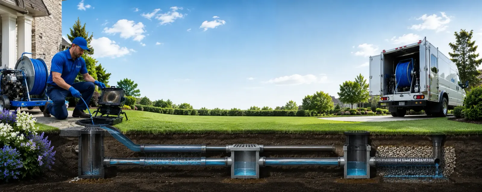 Outdoor drain cleaning information for Mount Auburn, IA